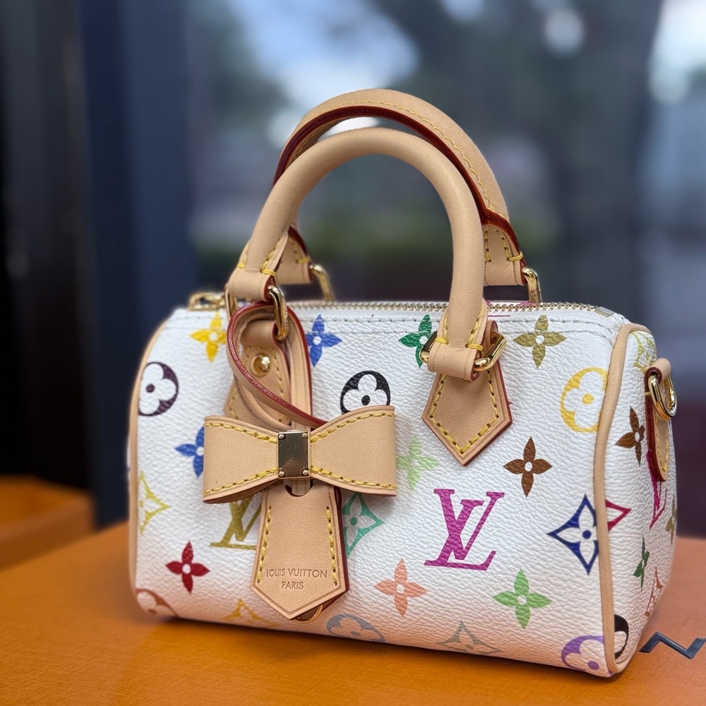 Louis Vuitton White Multicolor Mini Bag